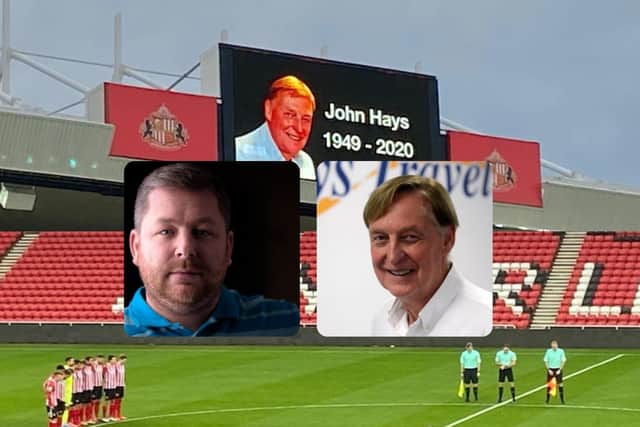 A minutes silence was held at the Stadium of Light in memory of businessman John Hays and photographer Dean Matthews who both tragically died this week