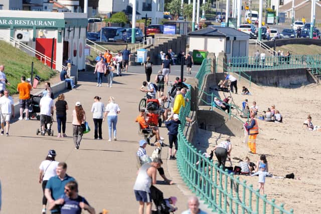 Crowds headed to Seaburn this week as the temperatures soared.