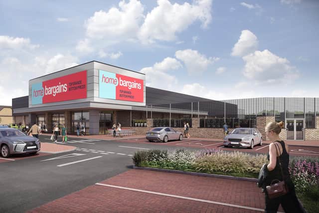 CGI image of how proposed Home Bargains store could look