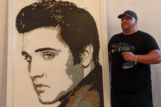 Darren has created the piece as a tribute to his dad Billy, who passed away last year.
