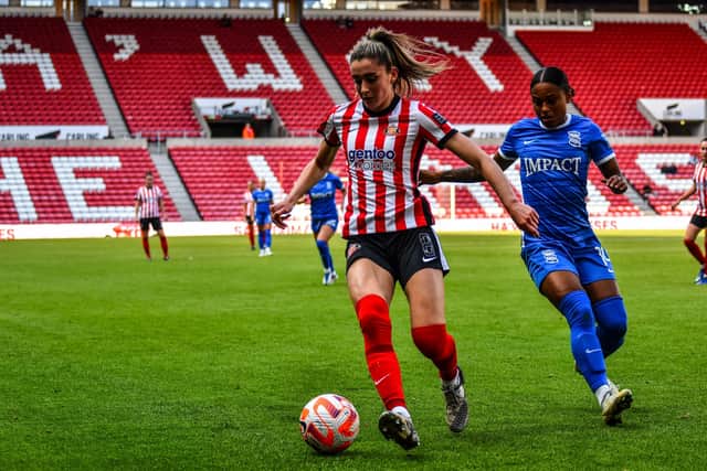 Sunderland Women followed up their thrilling River Wear Derby win with an impressive victory away at Birmingham City. Picture by Chris Fryatt.