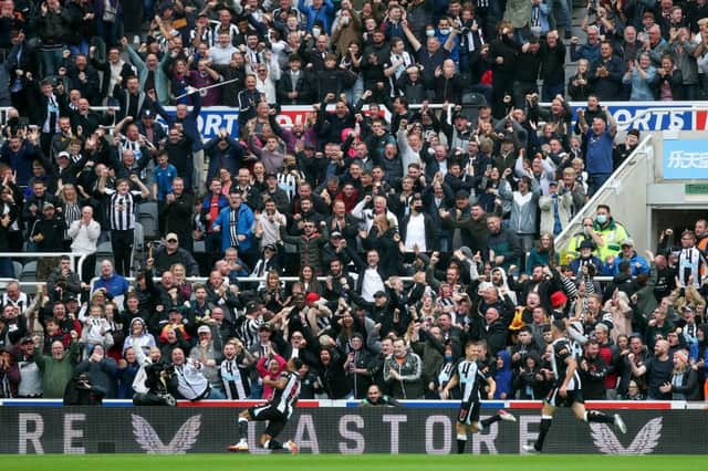 Newcastle United will be backed by a sold out away end at Aston Villa. (Photo by George Wood/Getty Images)