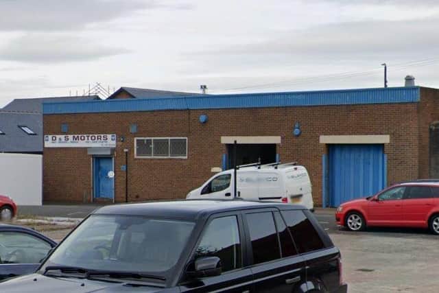 D&S Motors unit, Wilson Street North, Sheepfolds Industrial Estate. Picture: Google Maps