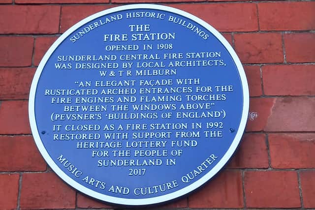 The blue plaque outside tells part of the story.