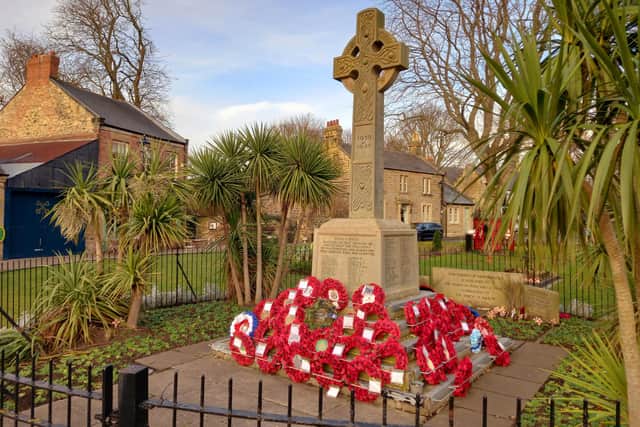 The war memorial in Washington Village is to undergo improvements - and a correction.