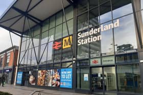 The empty unit occupies a large space at Sunderland railway station.