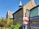 Scott Richards has ploughed over £400,000 into the former schoolroom, but still might not be able to open his coffee shop there.
