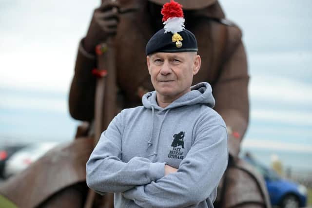 British Army veteran Dave McKenna has launched the tribute on the Terrace Green in Seaham.