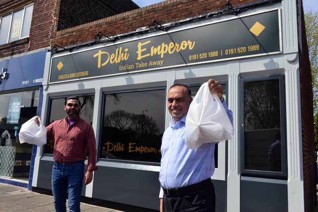 Delhi Emperor takeaway owner Khaled Ahmed and son Saba Ahmed are to give free meals to NHS and frontline workers