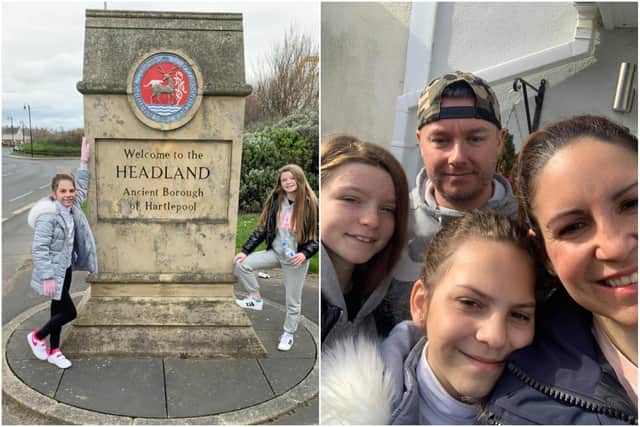 The Watson family walked from Peterlee to the Headland to raise money for charity.