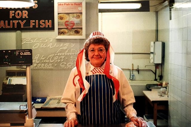 A great memory from the fish stand, on the scale of things.