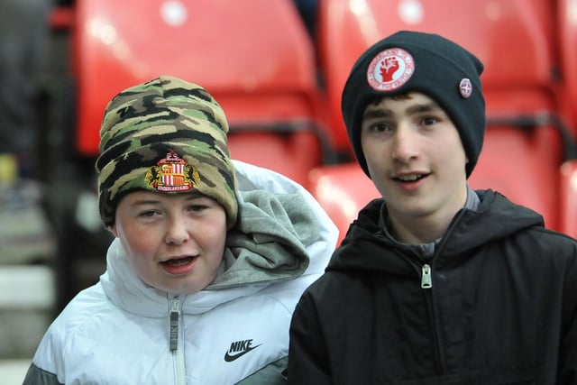 Sunderland fans enjoying the game