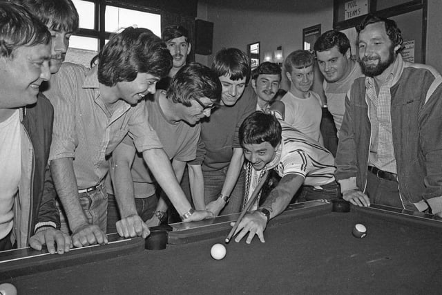 These regulars were holding a sports marathon at the Blandford in August 1983. Recognise anyone?