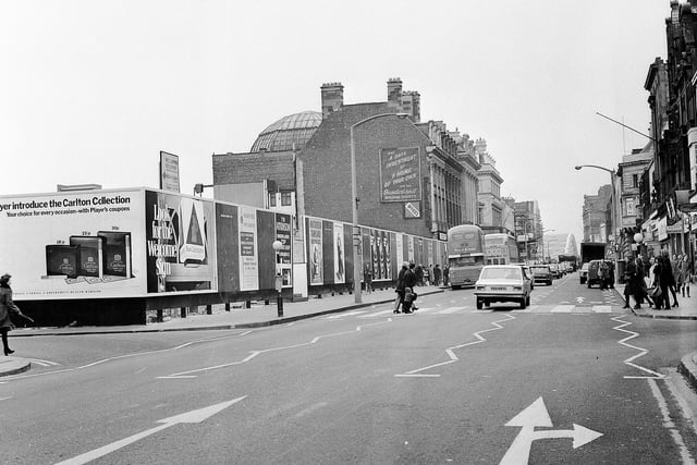 A busy Fawcett Street was pictured in 1972. Photo: Bill Hawkins.