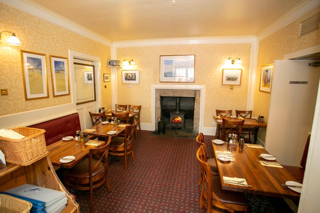 Dining options are currently on offer throughout the hotel, including in the lounge bar
