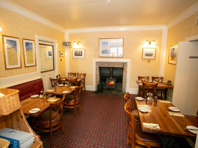 Dining options are currently on offer throughout the hotel, including in the lounge bar
