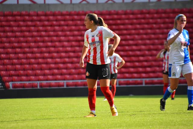 First half goals from Grace McCatty and Holly Manders helped Sunderland Ladies move to the top of Continental League Cup Group A with a 2-1 win over Blackburn Rovers.