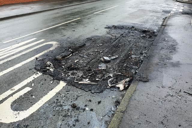 Damage to the road surface