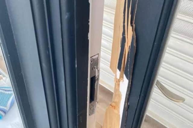 The damage caused by would-be thieves
