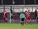 Ross Stewart leaps to put Sunderland into the lead at Accrington Stanley