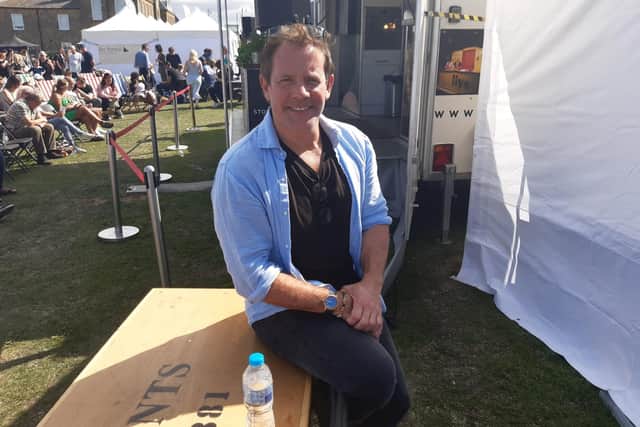 Saturday Kitchen presenter Matt Tebbutt after his demo at Seaham Food Festival.