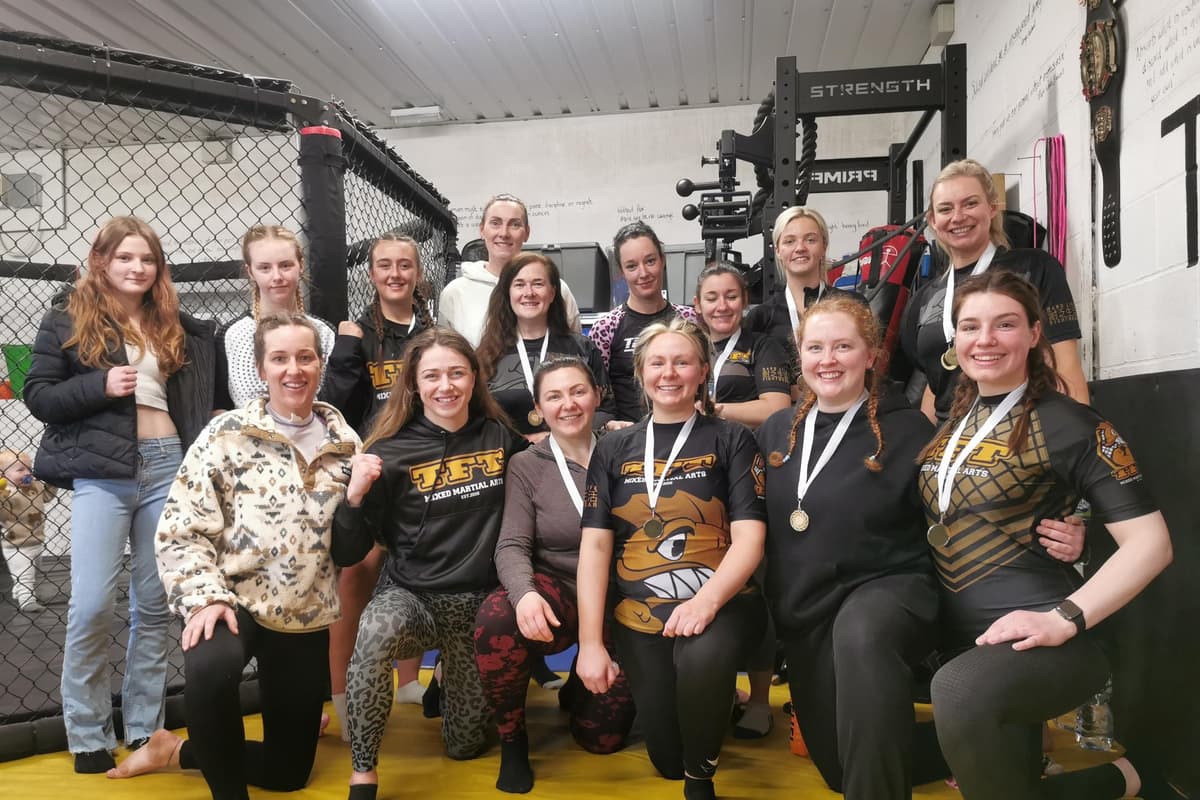 The female fight club in Seaham aiming to empower women in male-dominated sport, working on MMA, kick boxing and jiu jitsu skills