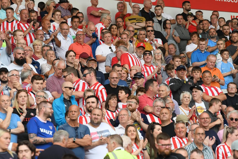 Sunderland fans in action at the Stadium of Light during the game against QPR in the Championship earlier this season.