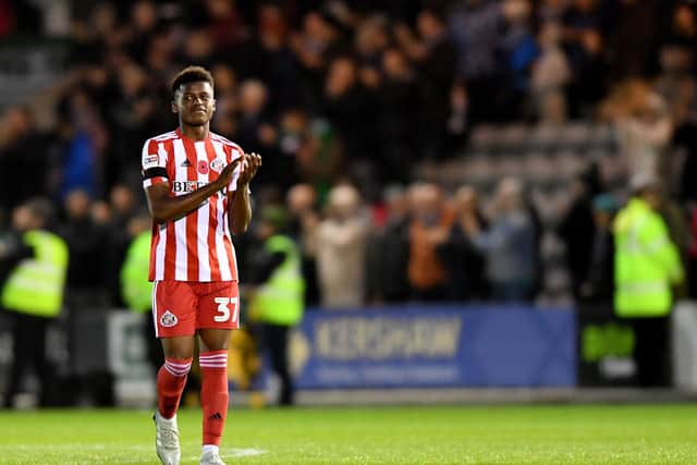 Sunderland midfielder Bali Mumba