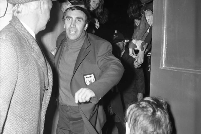 Bob Stokoe inside Roker Park on a night of high emotion and passion.