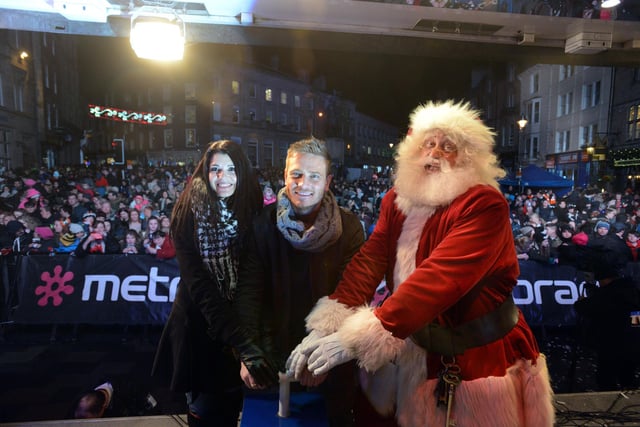 Back to 2013 and the Durham Christmas lights switch-on with Emmerdale stars Natalie Anderson who played Alicia Harding and Matthew Wolfenden who stars as David Metcalfe.