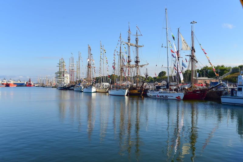 Blue skies as the second day of The Tall Ships Races in Sunderland got underway.