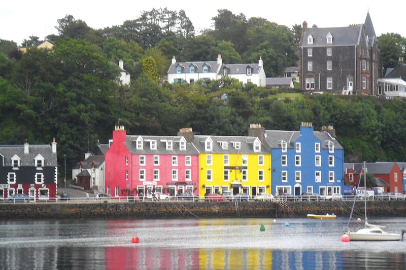 The pretty multi-coloured houses of Tobermory, on the Isle of Mull, provide one of the most famous views in Scotland.
