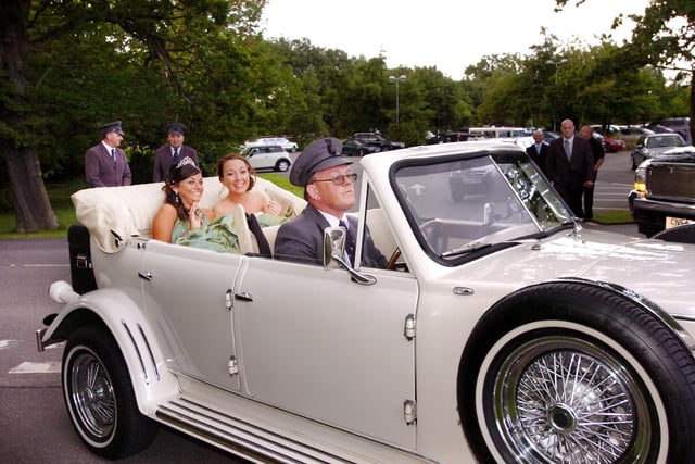 A chauffeur, beautiful car and a classic night for these Biddick School students who had their prom at Ramside Hall in 2009.
