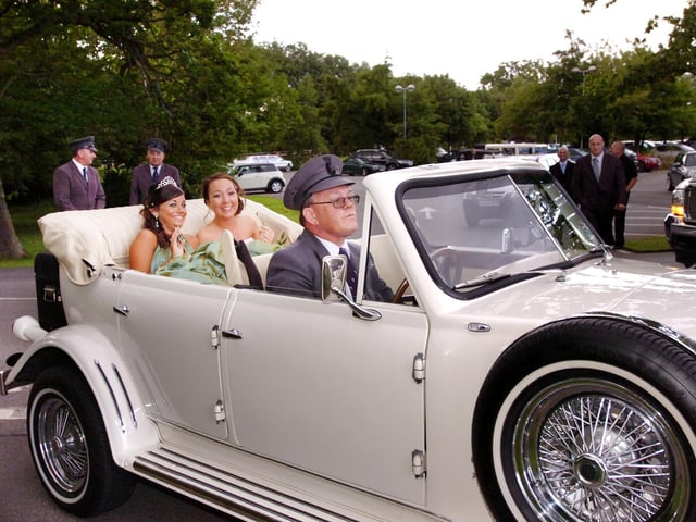 A chauffeur, beautiful car and a classic night for these Biddick School students who had their prom at Ramside Hall in 2009.