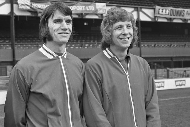 Dave Watson, pictured here with Jimmy Montgomery, will always be remembered as the classy centre back who helped to keep Leeds United out in the 1973 FA Cup Final. He played 177 times for the Black Cats and was loved by Wearside Echoes followers including Steven Wright.