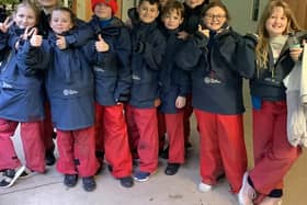Pupils from Northern Saints all set for the great outdoors.
