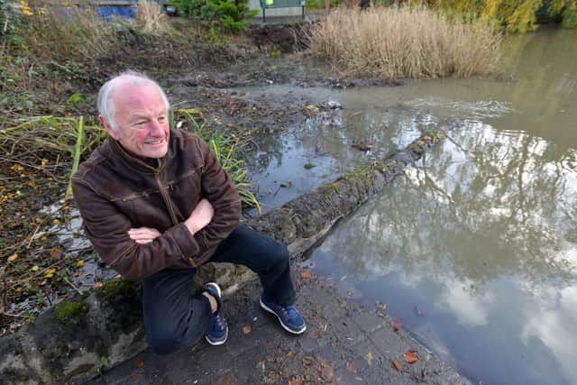 Dave Scrafton at Cleadon village pond