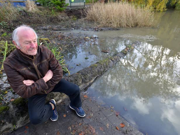 Dave Scrafton at Cleadon village pond