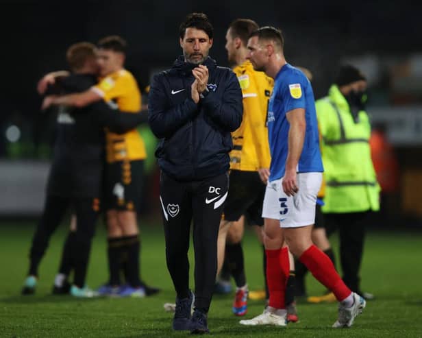 Portsmouth boss Danny Cowley.