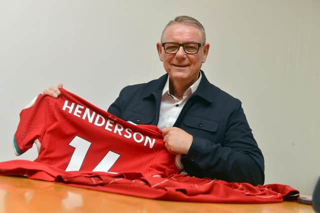 Brian Henderson father of Jordan Henderson launches the Sunderland Royal Hospital fundraiser.