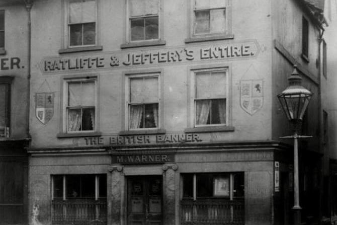 First known as the Britannia, the British Banner opened in 1854 and closed down in 1913. before later becoming a Sainsbury's, and is now Barclays Bank.