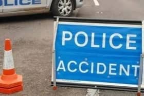There has been a collision on the A1231 involving a motorcycle and a car.
