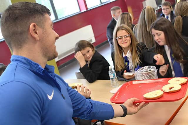 The Breakfast Club provides a chance for children and teachers to socialise and interact.