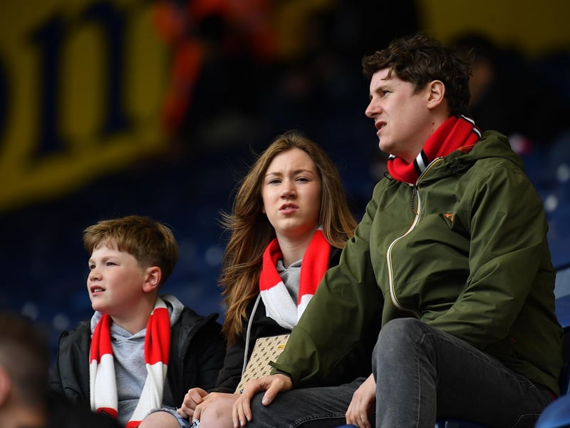 Sunderland fans at Preston North end as the Black Cats lost 2-1 at Deepdale in the Championship.