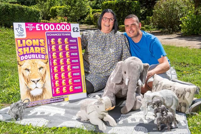 Louise won with a Lions Share Doubler Scratchcard