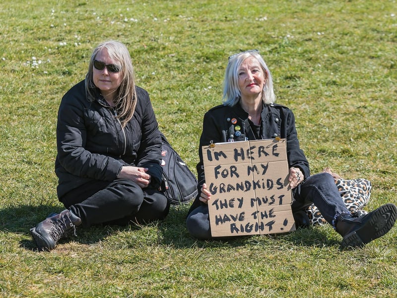 #KilltheBill protest on Southsea Common on April 17. Picture by Mike Cooter.