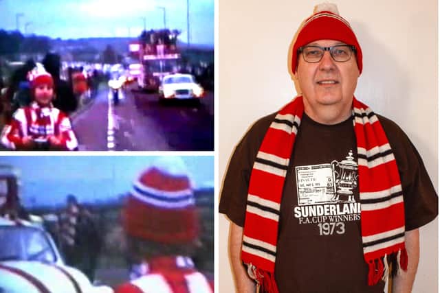 Cine footage of the 1973 FA Cup parade, seen for the first time and shared with the Sunderland Echo by Black Cats fan Michael Green.
