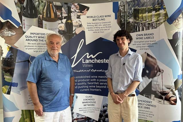 Tony Cleary of Lanchester Wines, left, and Ben Halfpenny, of Electrify Britain, agree businesses ned to switch to clean energy.
