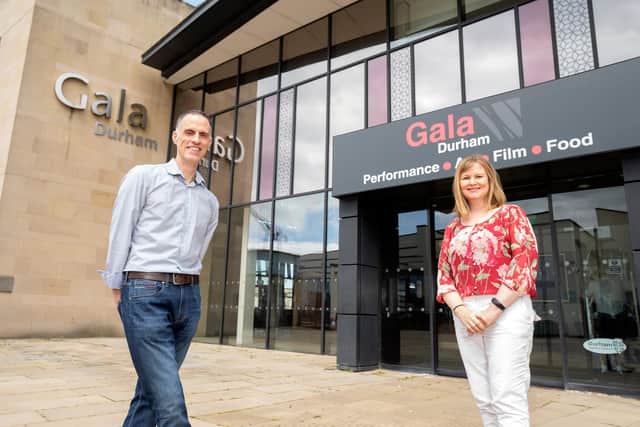 Robin Byers, service manager for Gala Theatre, and Councillor Elizabeth Scott, Durham County Council’s Cabinet member for economy and partnerships.