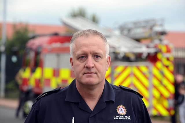 Tyne and Wear Fire and Rescue Service group manager Steve Burdis.